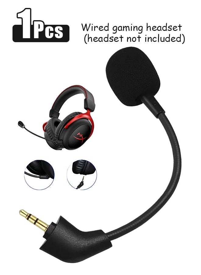 Replacement Game microphone suitable for Kingston HyperX Cloud 2 II Cloud Core Cloud Pro CloudX Xbox One Nintendo Switch PS4 Computer PC Gaming Headsets - Image 1